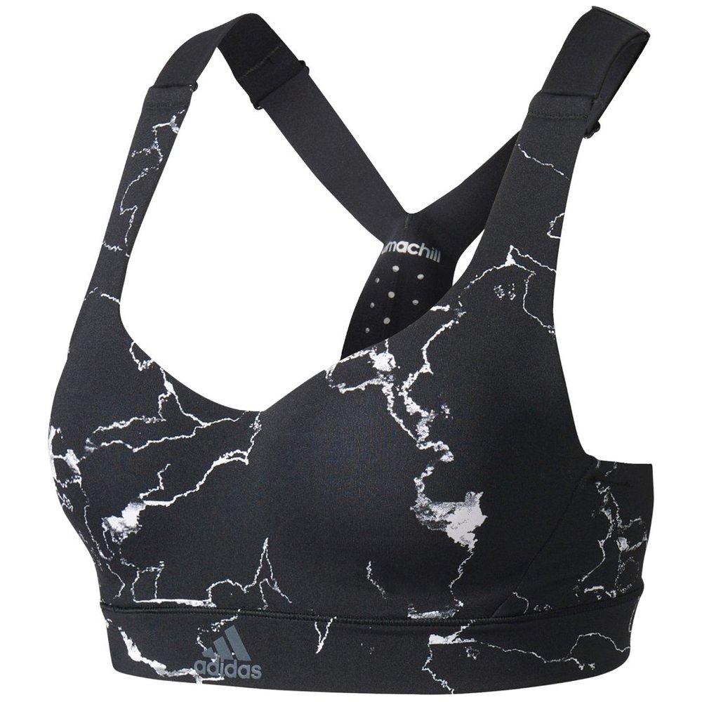 ADIDAS CLIMACHILL MARBLE HIGH SUPPORT SPORTS BRA